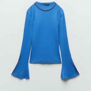 Ribbed top flared sleeves from ZARA